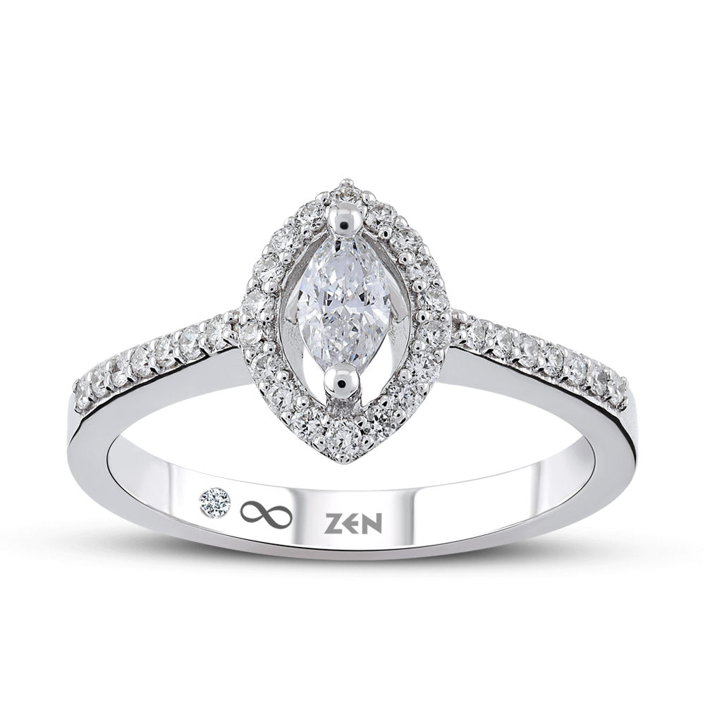 Modern Diamond Engagement Ring