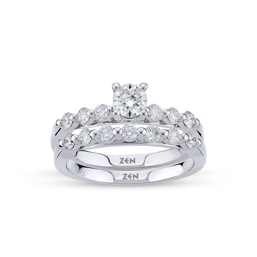 Modern Diamond Engagement Ring