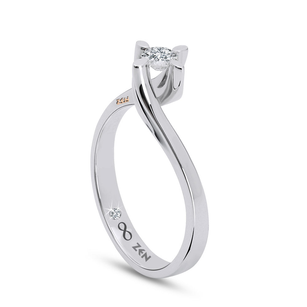 Modern Diamond Engagement Ring