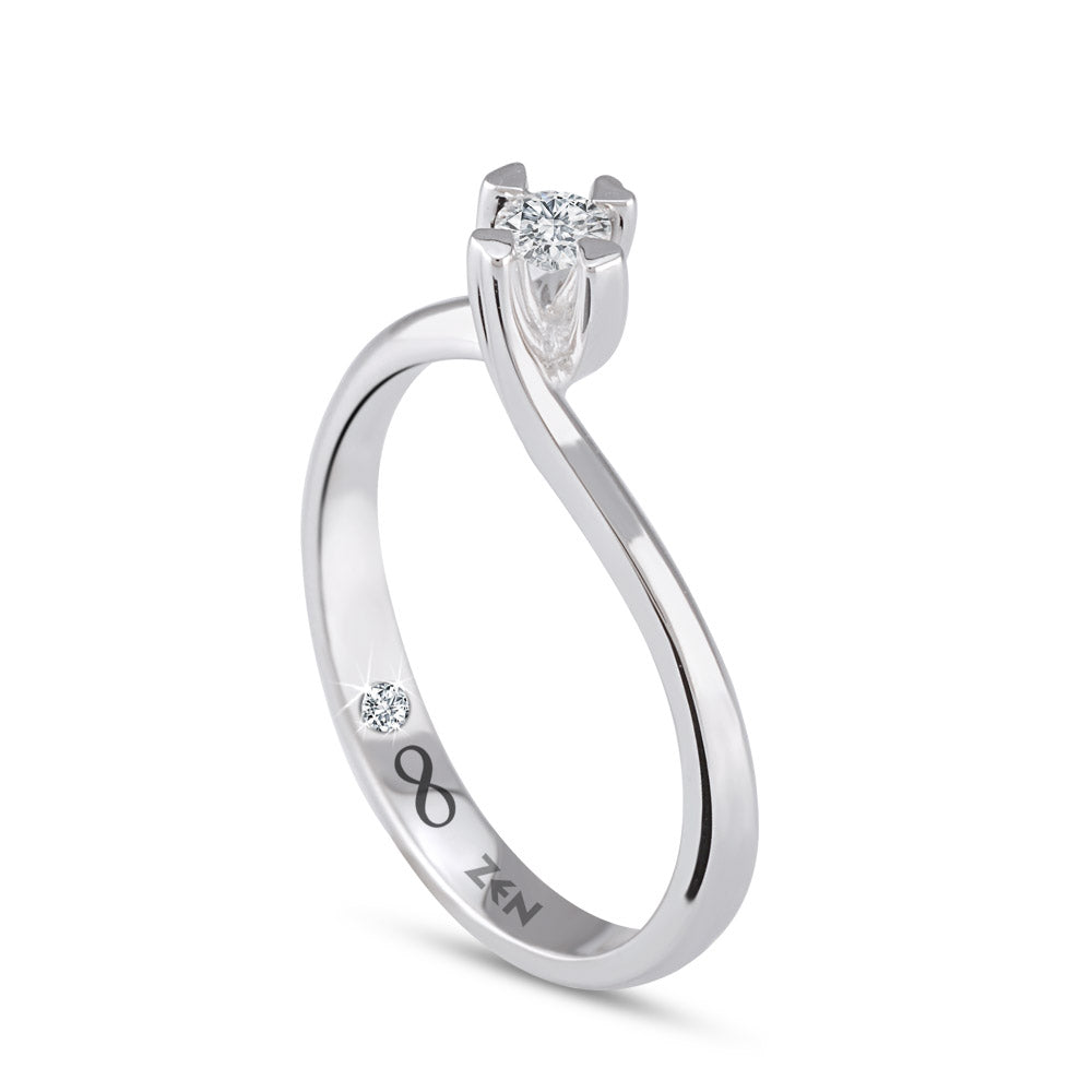 Modern Diamond Engagement Ring