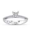 Sidestone Diamond Engagement Ring