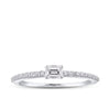 Sidestone Diamond Engagement Ring