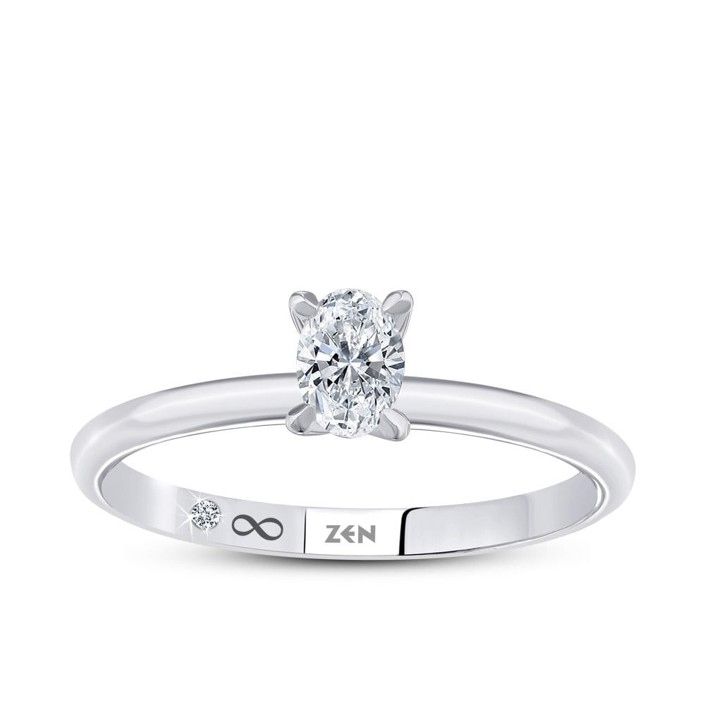 Oval Diamond Engagement Ring
