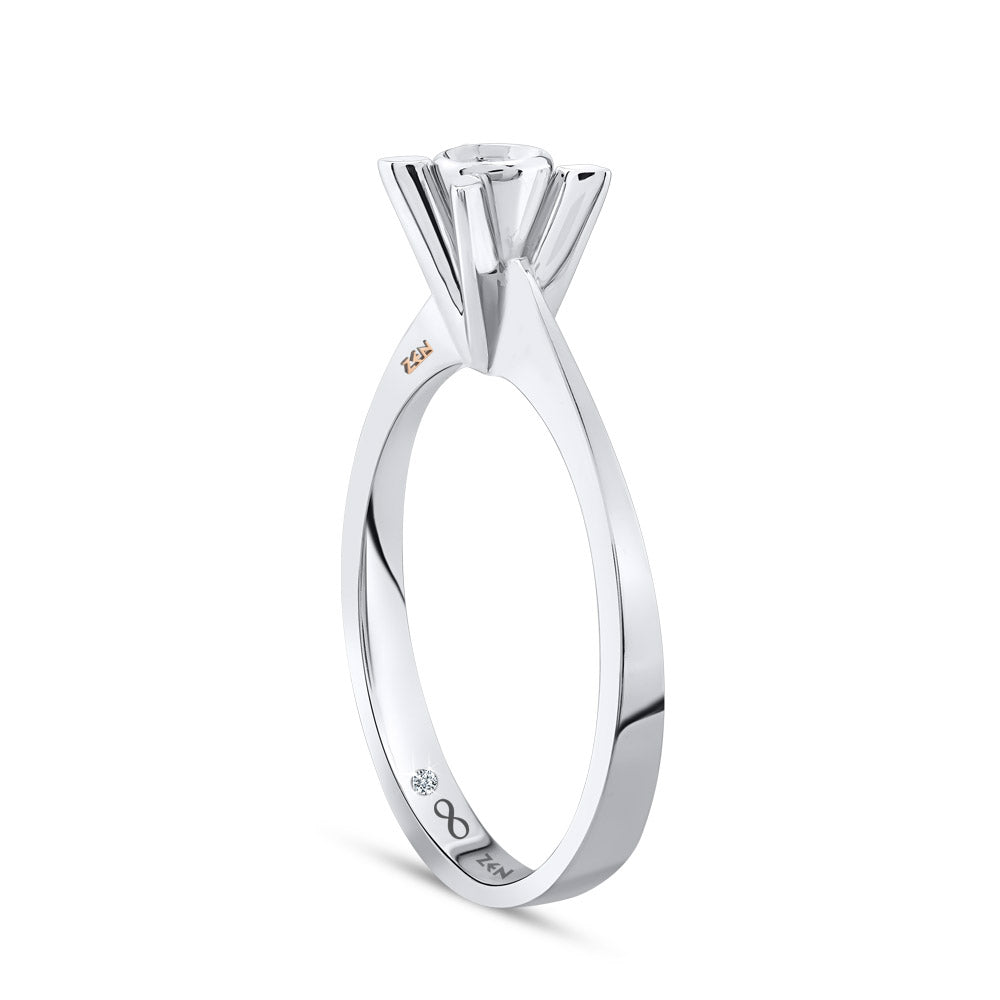 Solitaire Diamond Engagement Ring