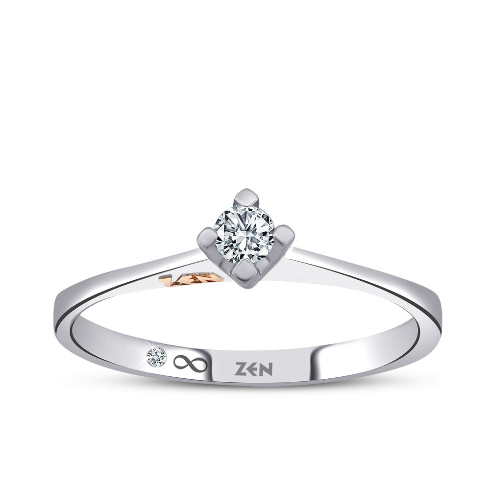 Solitaire Diamond Engagement Ring