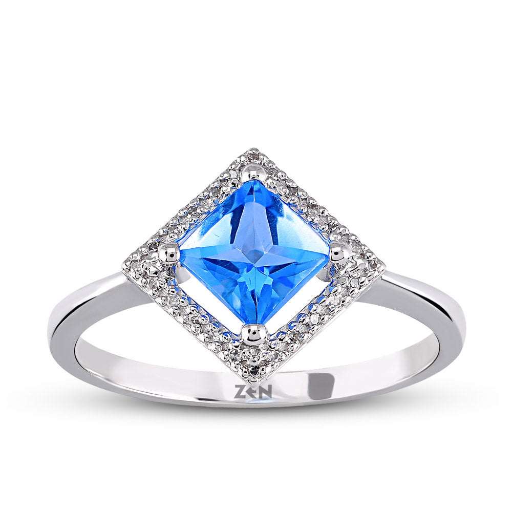Blue Topaz Ring