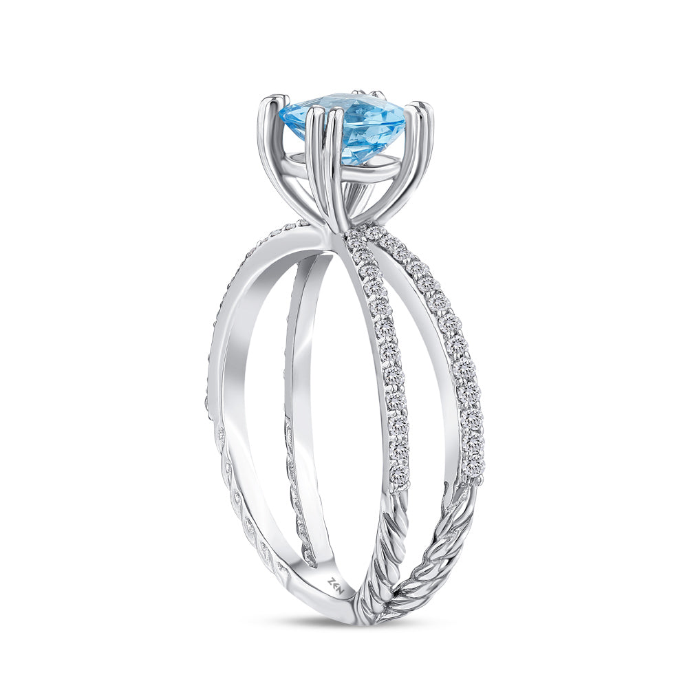 Blue Topaz Ring