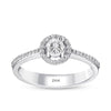 Halo Diamond Engagement Ring
