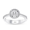 Halo Diamond Engagement Ring
