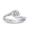 Modern Diamond Engagement Ring