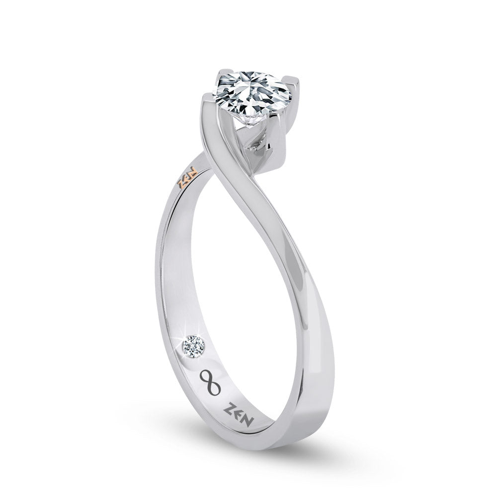 Modern Diamond Engagement Ring