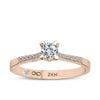 Sidestone Diamond Engagement Ring