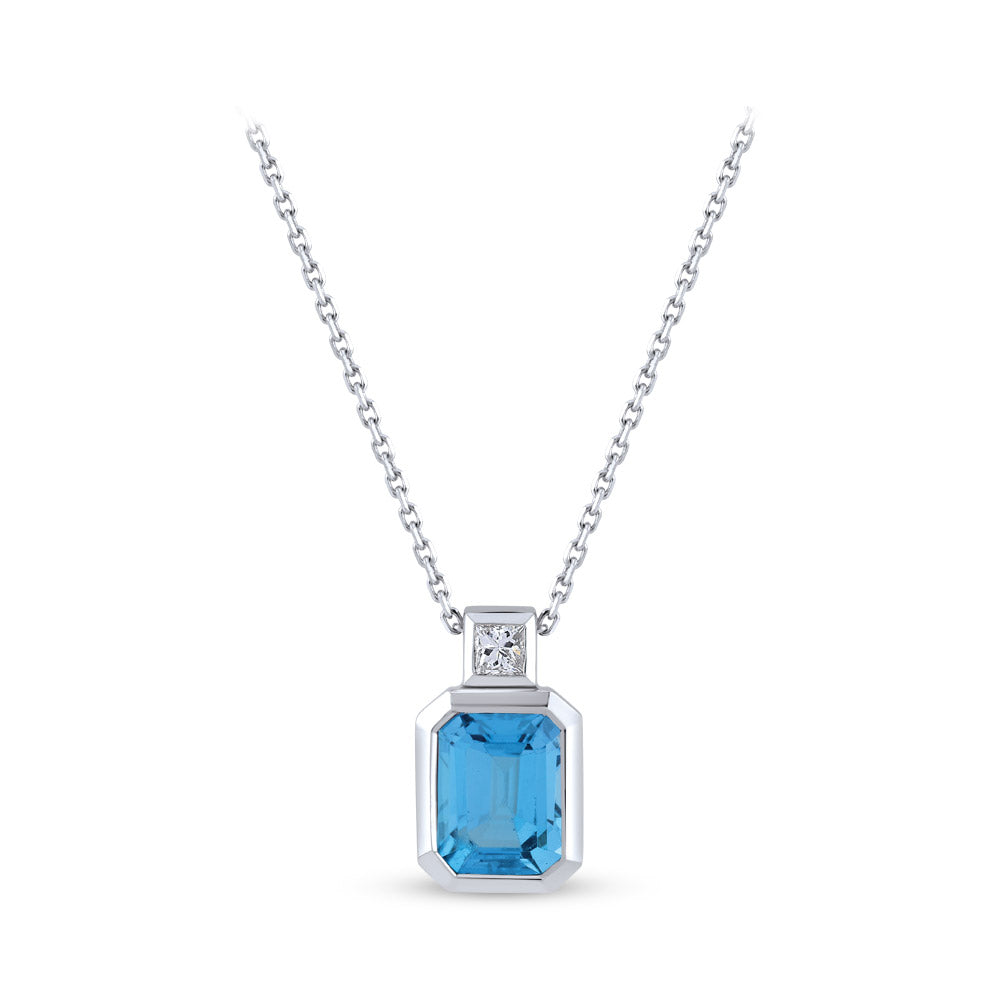 Blue Topaz Necklace