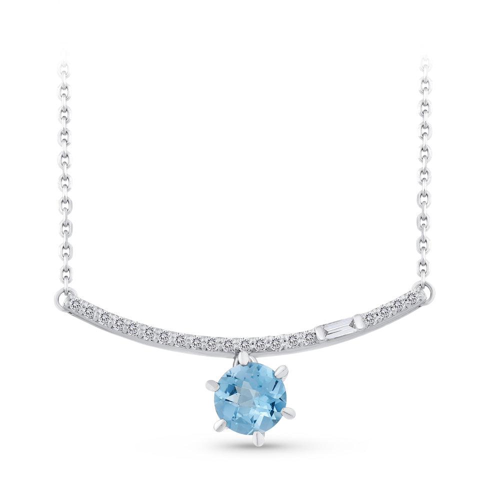 Blue Topaz Necklace
