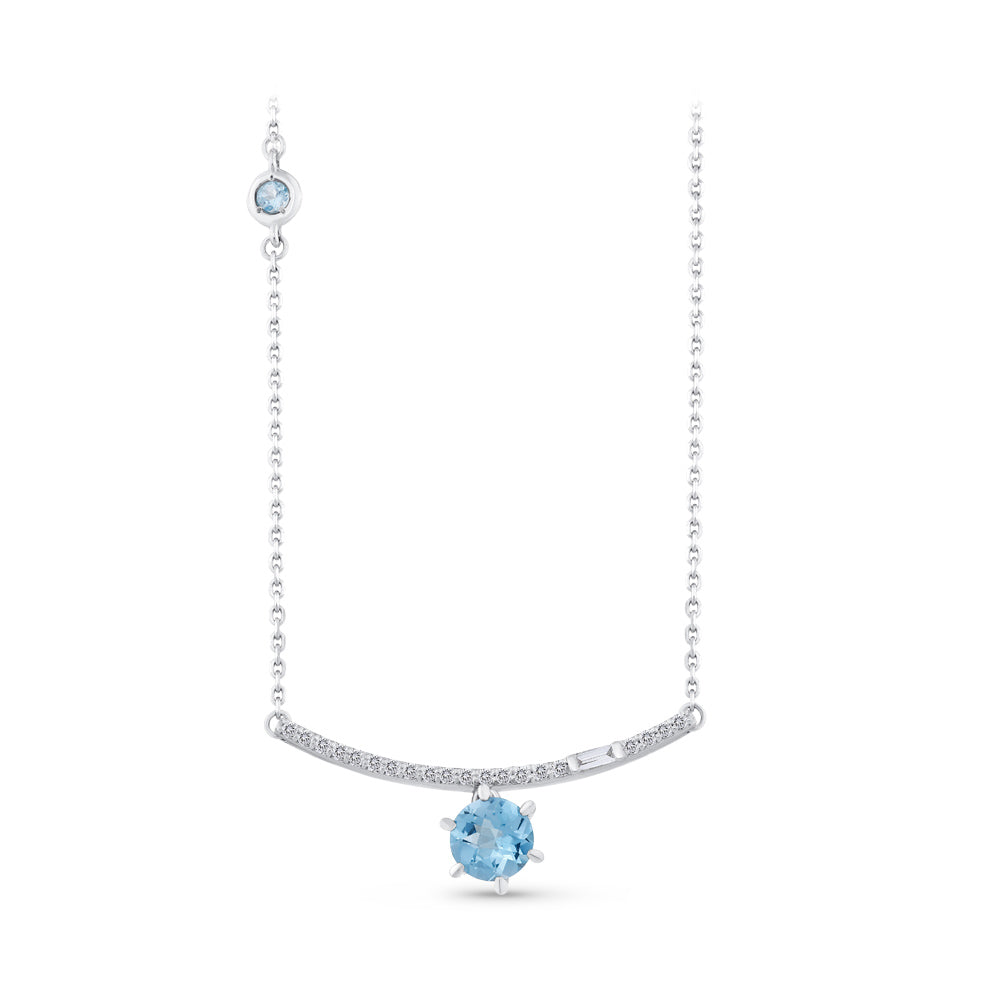 Blue Topaz Necklace
