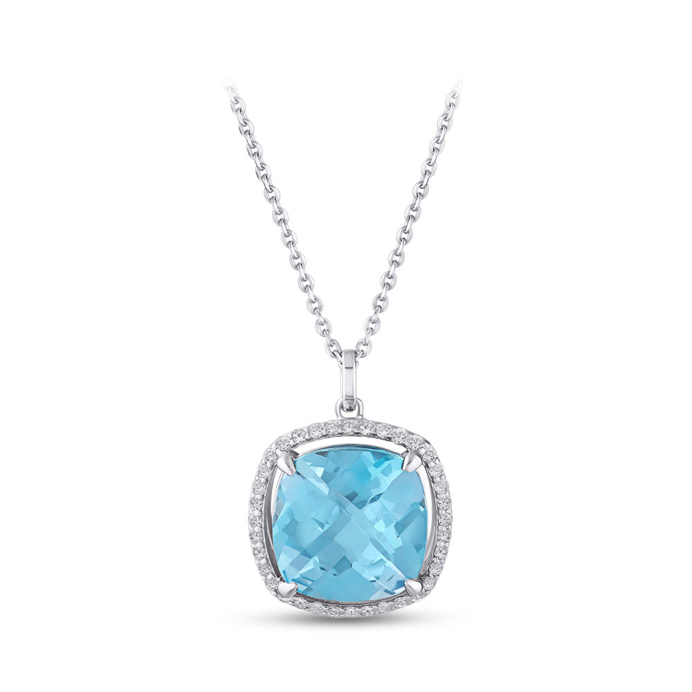 Blue Topaz Necklace