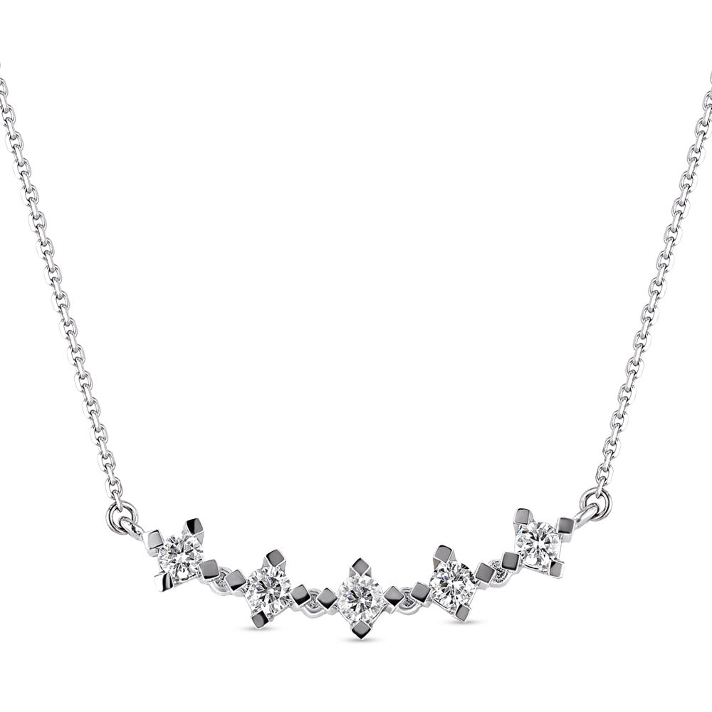 Five Stone Diamond Necklace