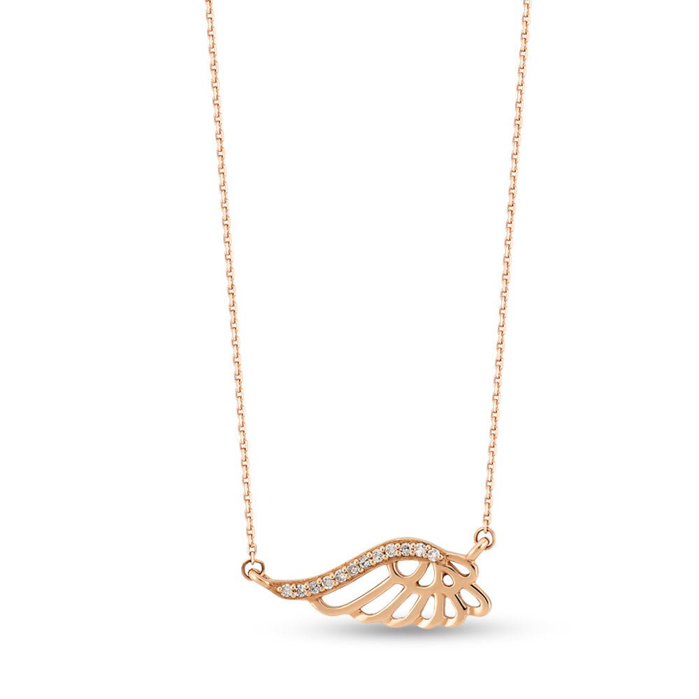 Angel Wing Diamond Necklace