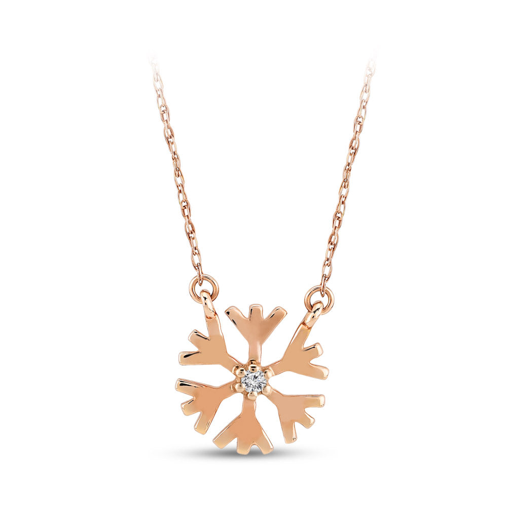 Snowflake Diamond Necklace