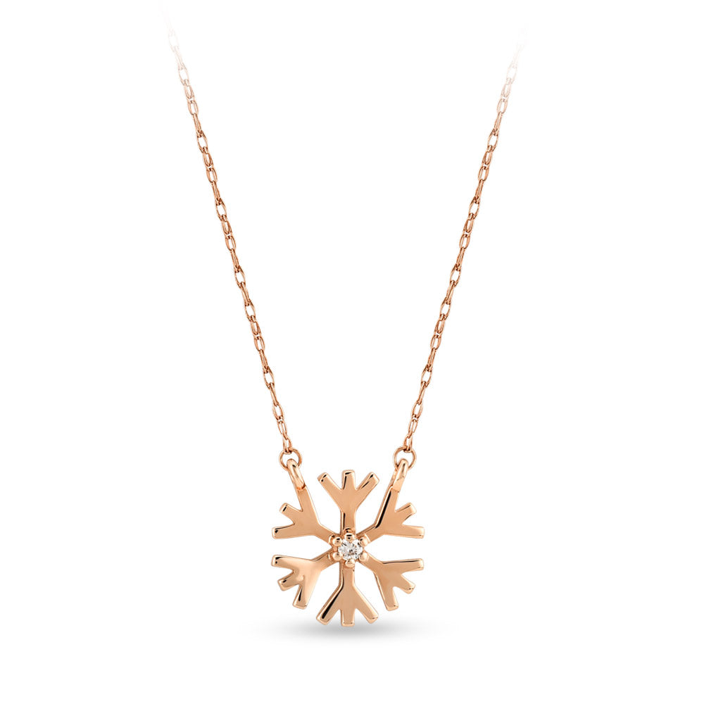 Snowflake Diamond Necklace