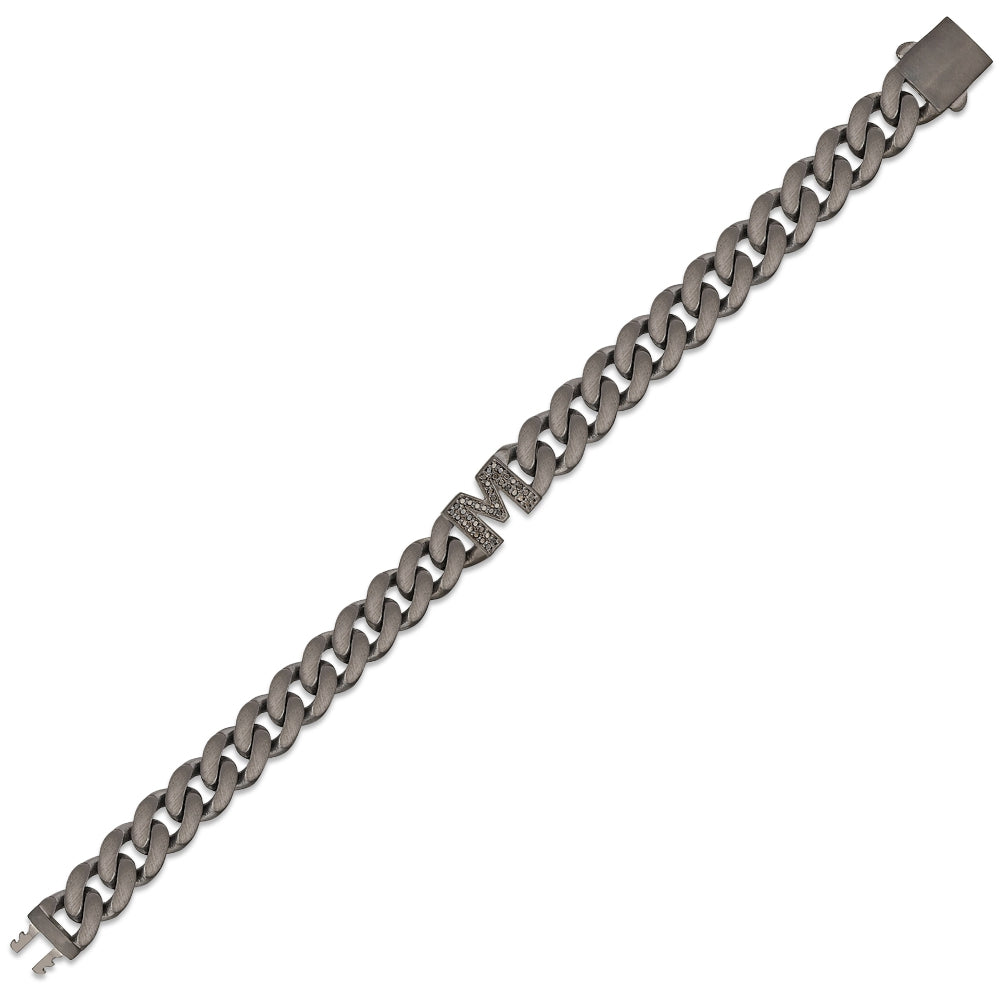 Diamond Initial Bracelet M
