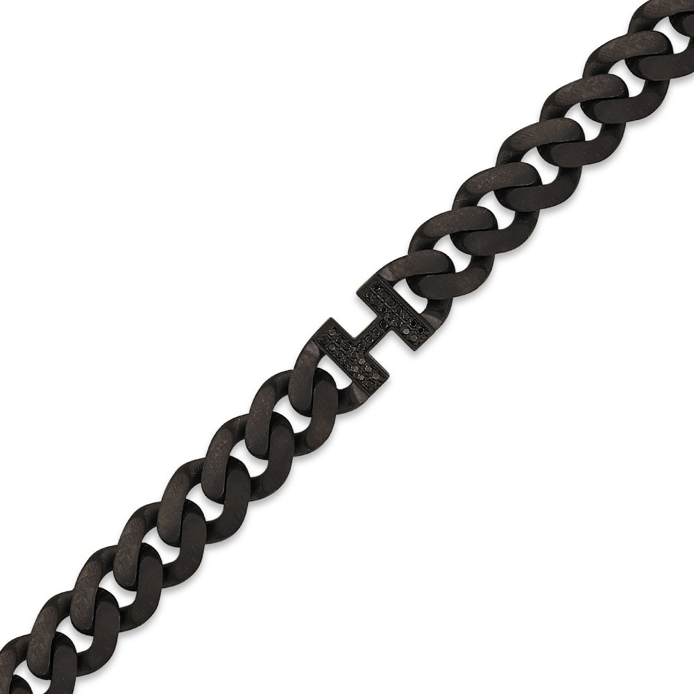 Diamond Initial Bracelet H