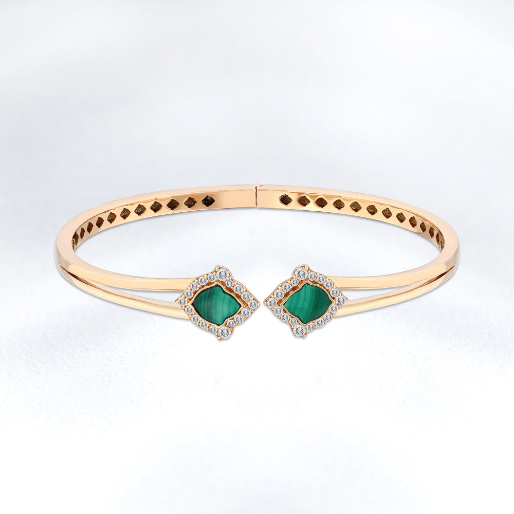 Malachite Diamond Bracelet