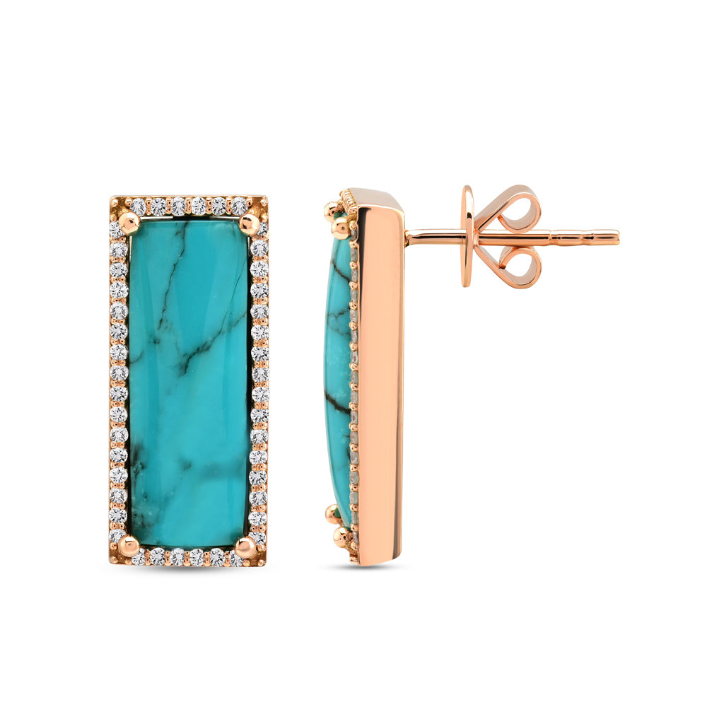 Turquoise Stud Earrings