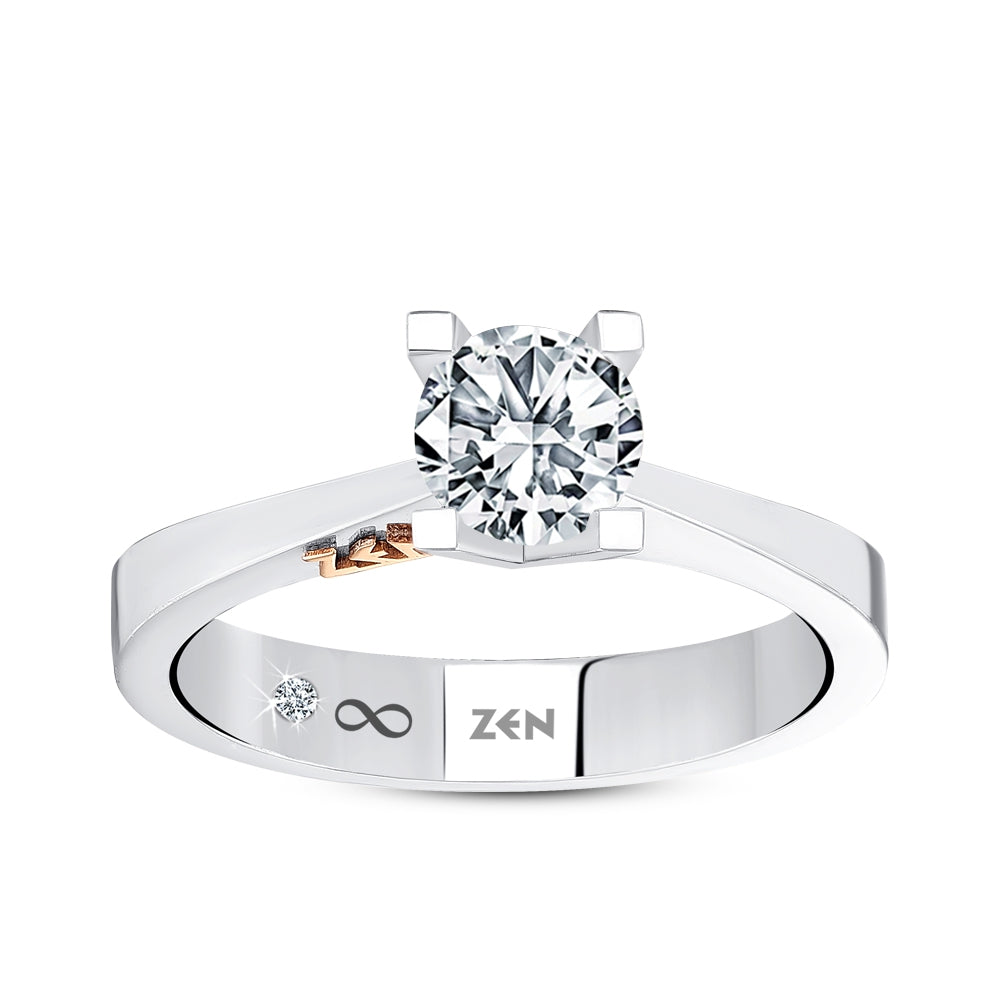 Solitaire Diamond Engagement Ring
