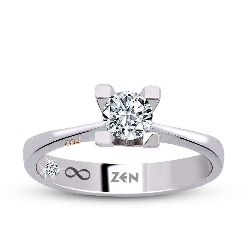 Solitaire Diamond Engagement Ring