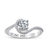 Modern Diamond Engagement Ring