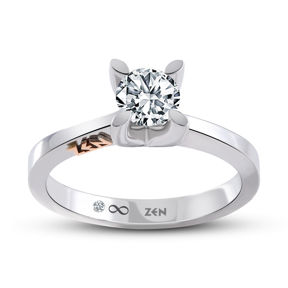 Solitaire Diamond Engagement Ring