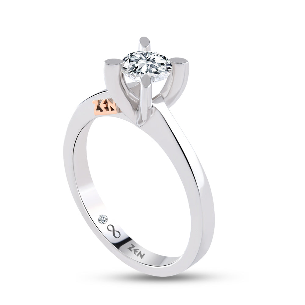 Solitaire Diamond Engagement Ring