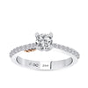 Sidestone Diamond Engagement Ring
