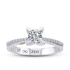 Sidestone Diamond Engagement Ring