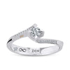 Sidestone Diamond Engagement Ring