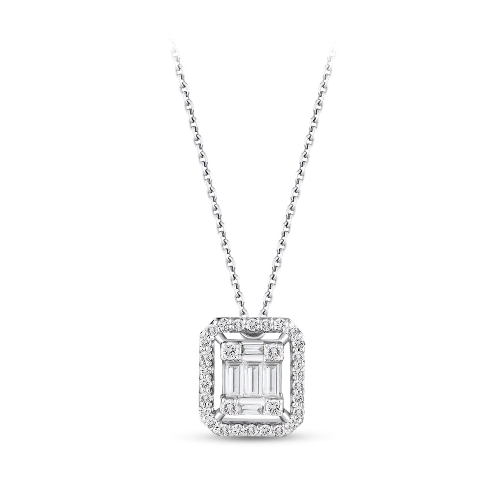 Baguette Diamond Necklace