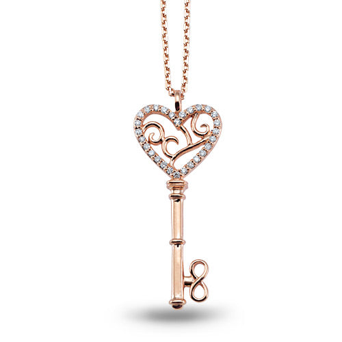 Luck Key Pendant with Chain