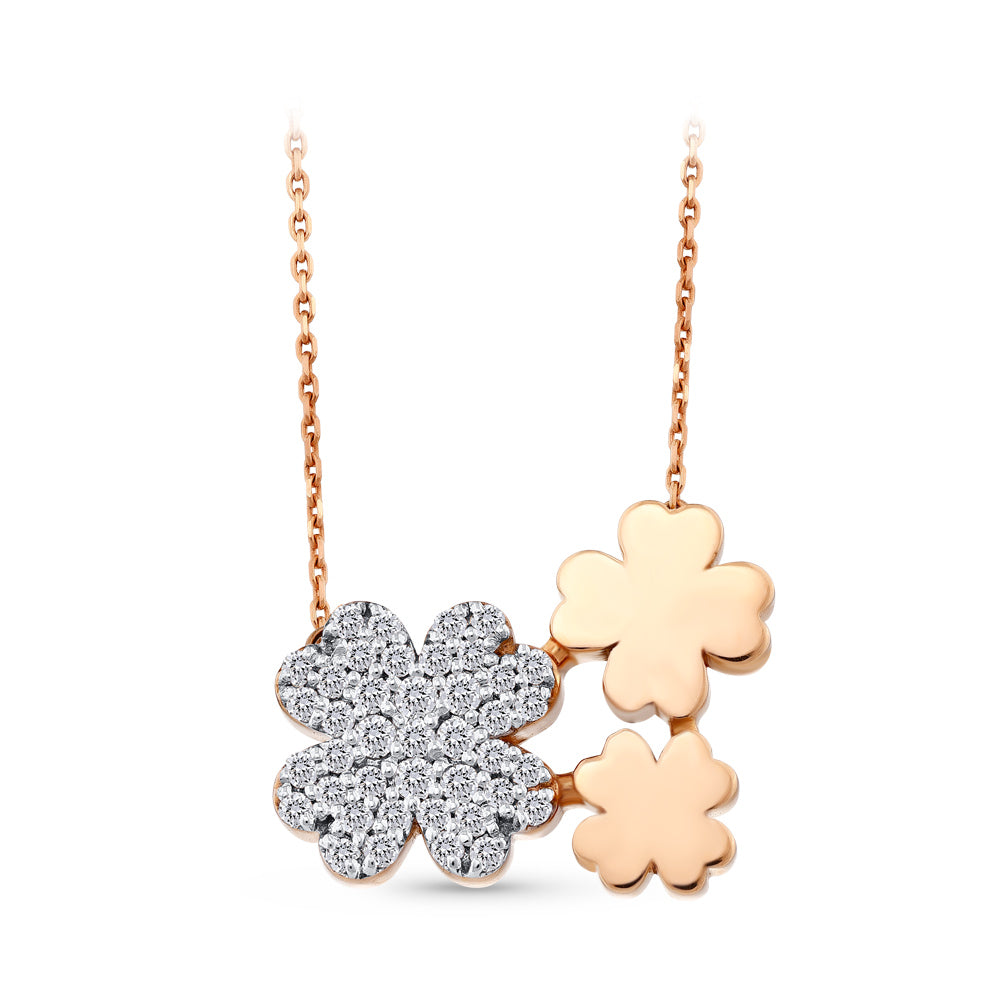 Shamrock Diamond Necklace