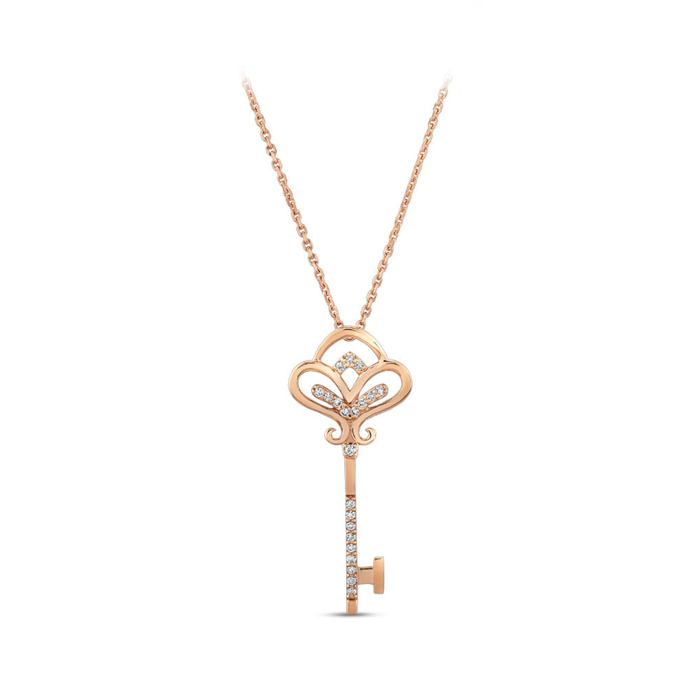 Luck Key Diamond Necklace