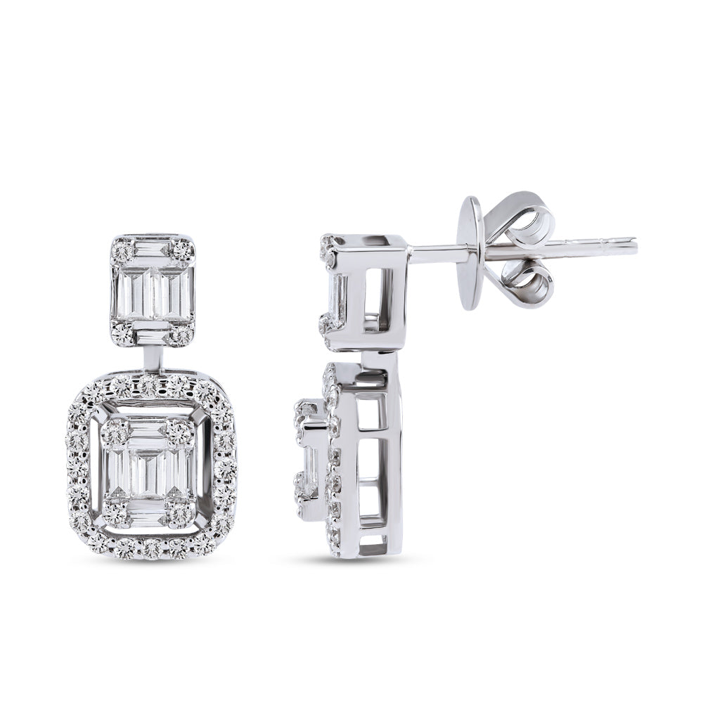 Baguette Diamond Earrings