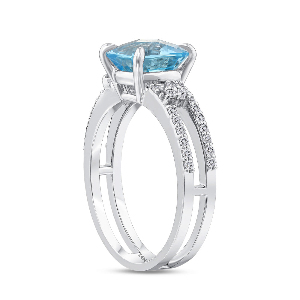 Blue Topaz Ring