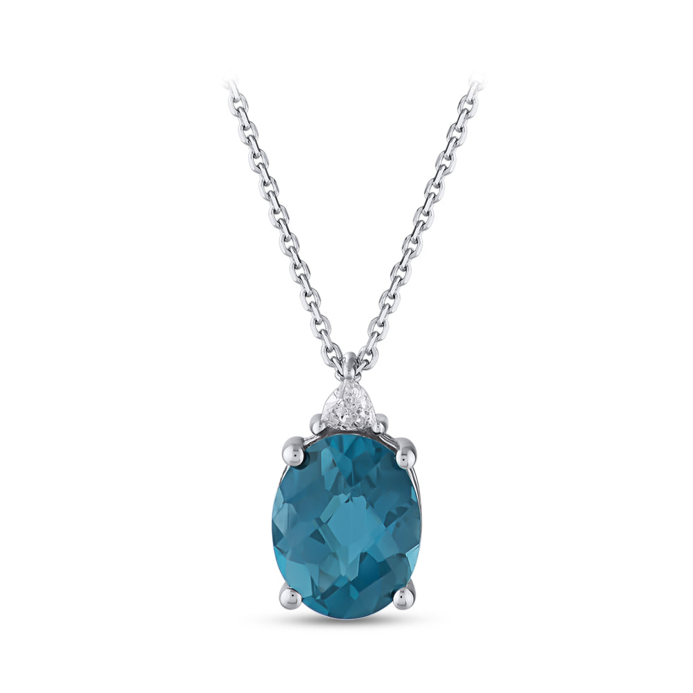 Blue Topaz Necklace
