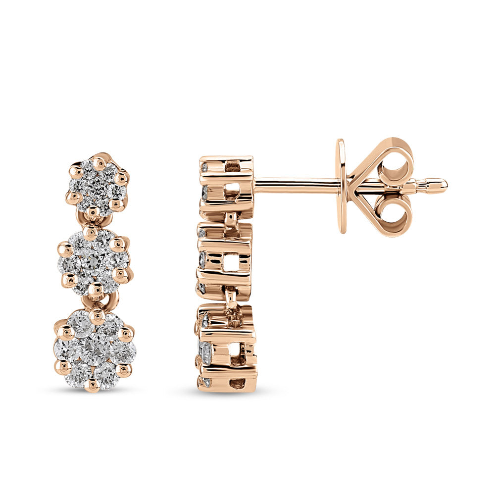 Halo Diamond Earrings