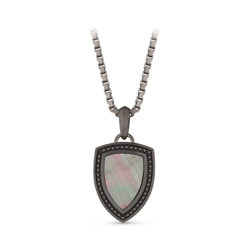 Men Silver Diamond Necklace