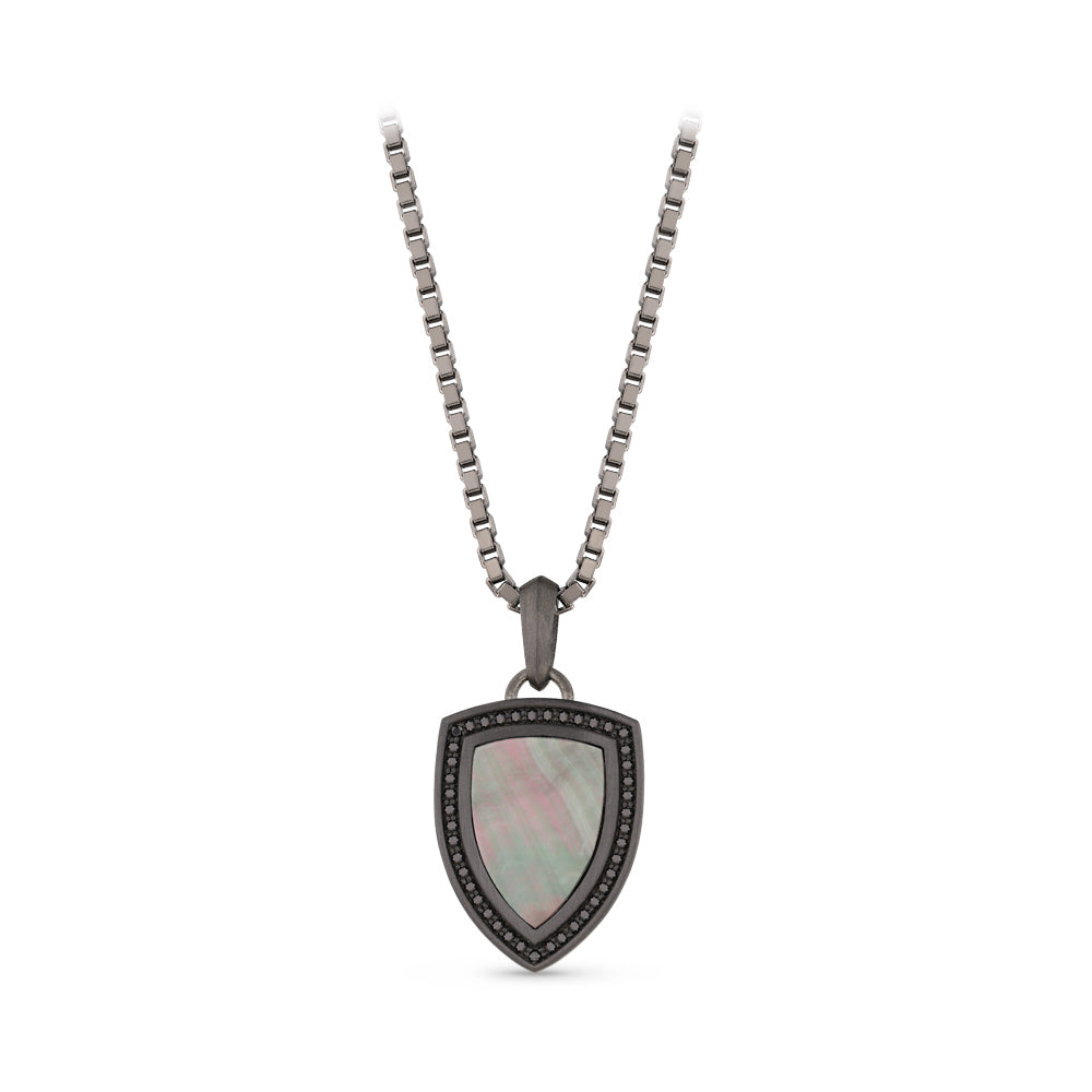 Men Silver Diamond Necklace