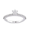Sidestone Diamond Engagement Ring