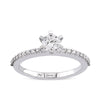 Sidestone Diamond Engagement Ring