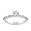 Sidestone Diamond Engagement Ring