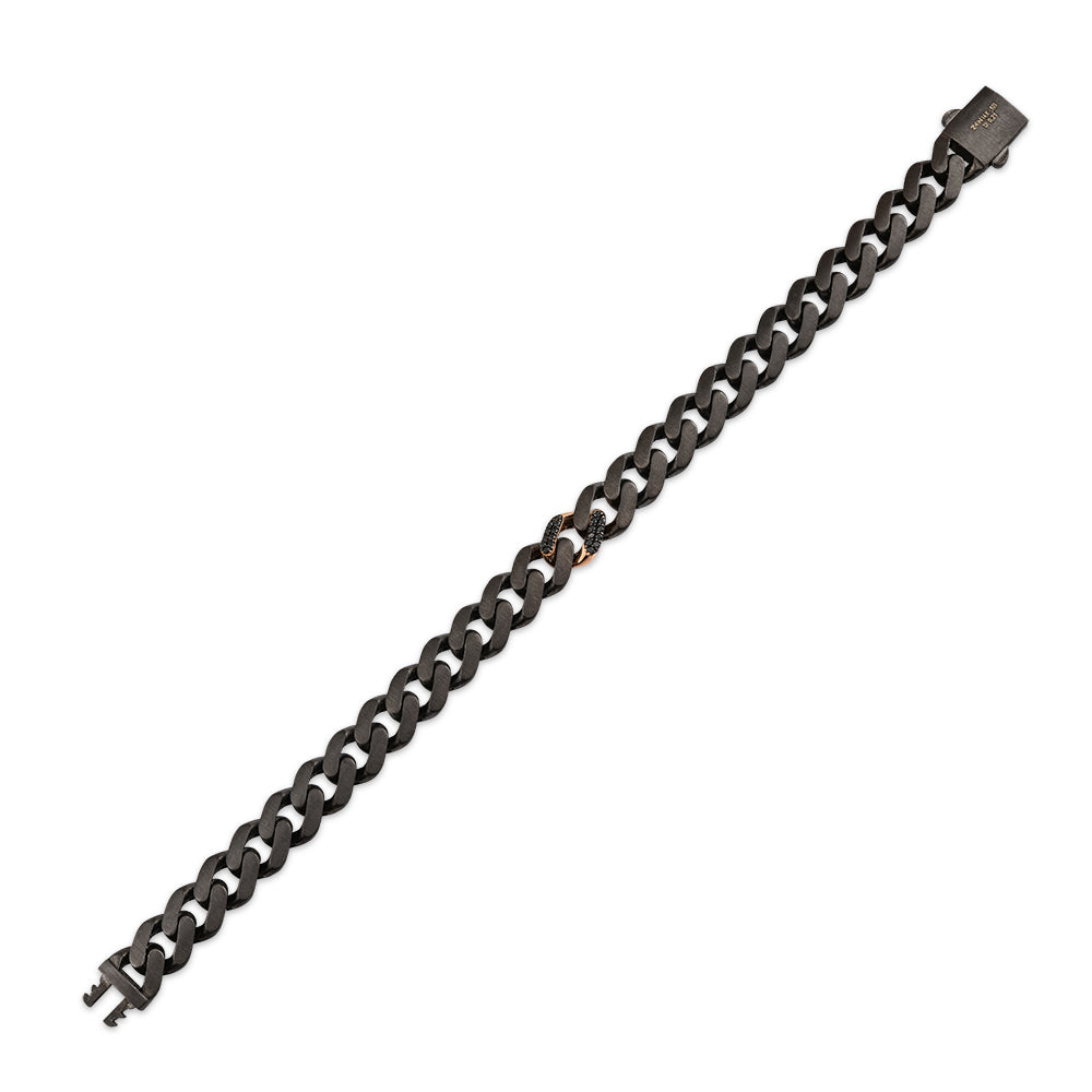 Men Silver Diamond Bracelet